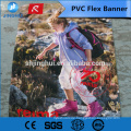 Hochglanz beschichtetes PVC Flex Banner Lona, 100% Polyestergewebe Außenwerbung PVC beschichtet Frontlit Banner, beschichtete Flex Banner